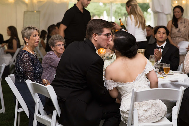 kissing during toasts