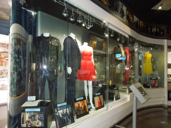 Original movie TV costumes on display