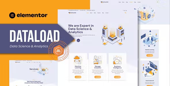 Best Data Science & Analytics Elementor Template Kit