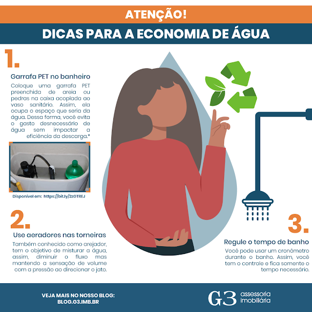 Diversas dicas para economizar água