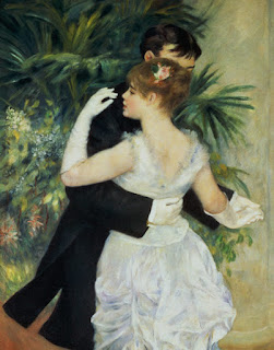 quadro de Renoir Danse a la ville - com um casal dançando -     