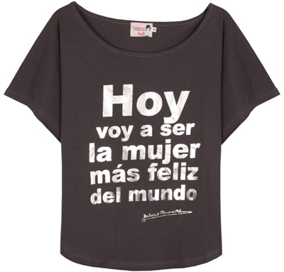 camiseta hoy voy a ser la mujer más feliz del mundo