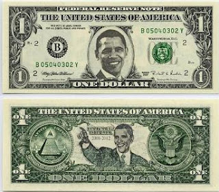 Gold vs Paper Money Obama Dollar