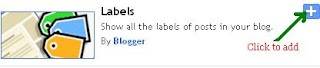 add lebel in blogger