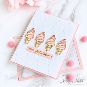 Sunny Studio Stamps: Summer Sweets Congratulations Card by Nicky Meeks