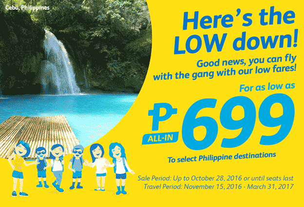 Cebu Pacific Promo 699 All-In Fare 2017