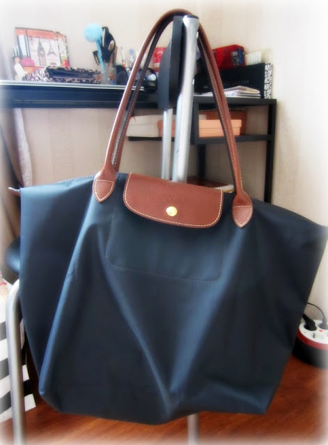 Review Longchamp Le Pliage Tote Llh In Gunmetal My
