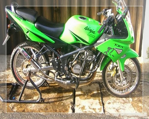 Foto modifikasi ninja rr terbaru super kips mono drag new 