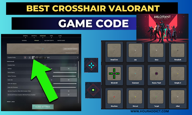 best crosshair valorant game code