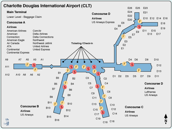 clt airport terminal map Clt Terminal Map Deadrawings clt airport terminal map