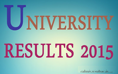 Calcutta University Results 2015
