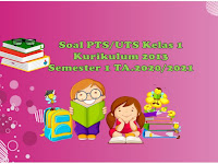  Soal PTS/ UTS  Kelas 1 SD/MI K13 Semester 1 Tahun Ajaran 2020/ 2021