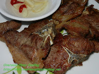 Fried Lamb Chops with Vinegar Garlic Chili Dip