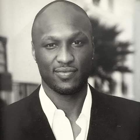 Lamar Odom black and white picture