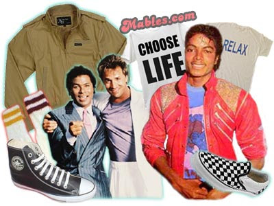 Mens Retro Clothing on Labels  80 S   Mens   Retro Clothing