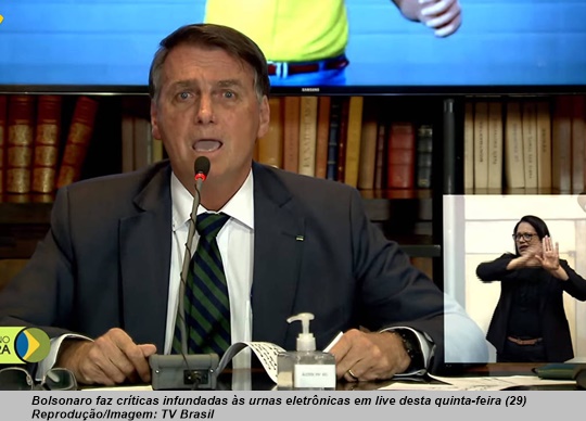 www.seuguara.com.br/live/Bolsonaro/urnas eletrônicas/fake news/