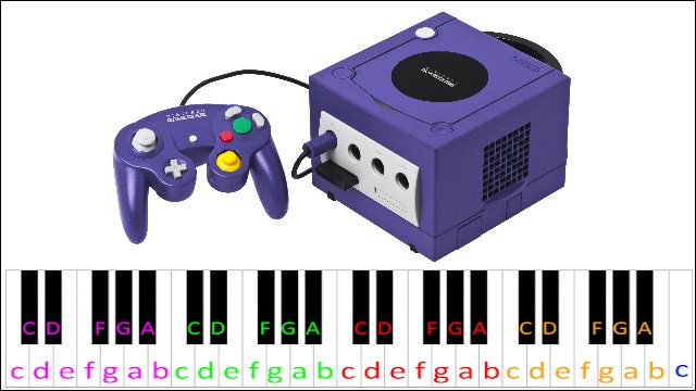 Gamecube Startup / Intro Theme Piano / Keyboard Easy Letter Notes for Beginners