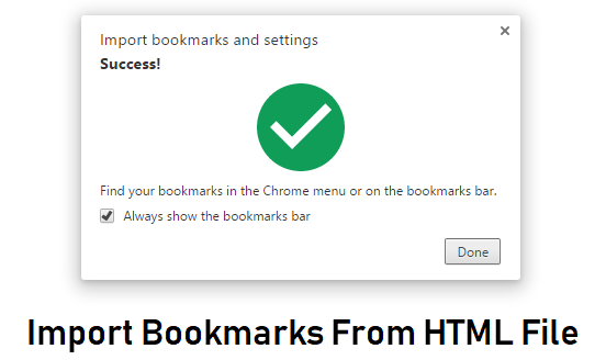 How to Import Bookmarks from HTML file with Pictures
