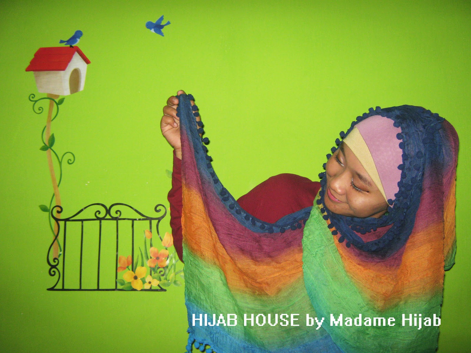 The Hijab House of Madame Hijab: colorful silky pasmina