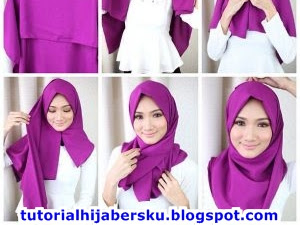 Cara Memakai Hijab Pashmina Bahan Supernova