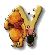Abecedario con los Personajes de Winnie the Pooh.