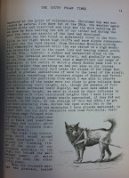 South Polar Times article about the Southern Sledge Journey, along with an image of a sled dog