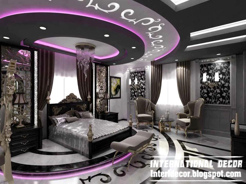 contemporary bedroom design ideas in black and grey paint schemes and ...