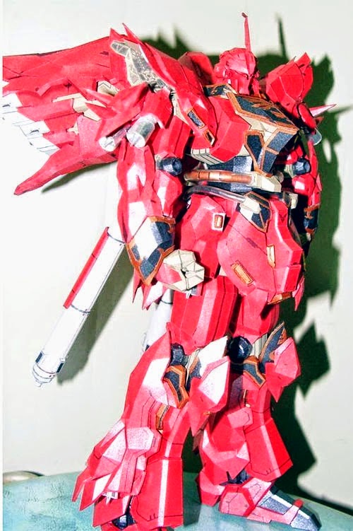 MSN-06S Sinanju Gundam Papercraft Template