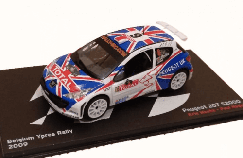 collection la passion du rallye, peugeot 207 s2000 1:43 kris meeke