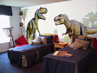 Habitaciones para niños que le gustan los dinosaurios
