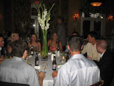 Table full of bridal party buffet table