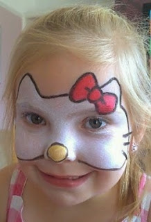 Hello Kitty Face Painting