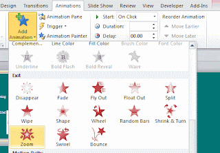 Add Animation in PowerPoint 2010 -2