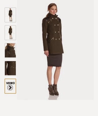 Women's Military Double Breasted Wool Coat