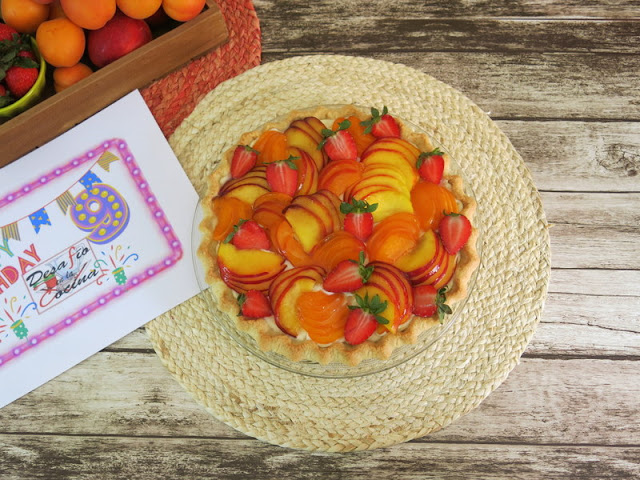 TARTA DE FRUTAS CON CREMA NAMELAKA