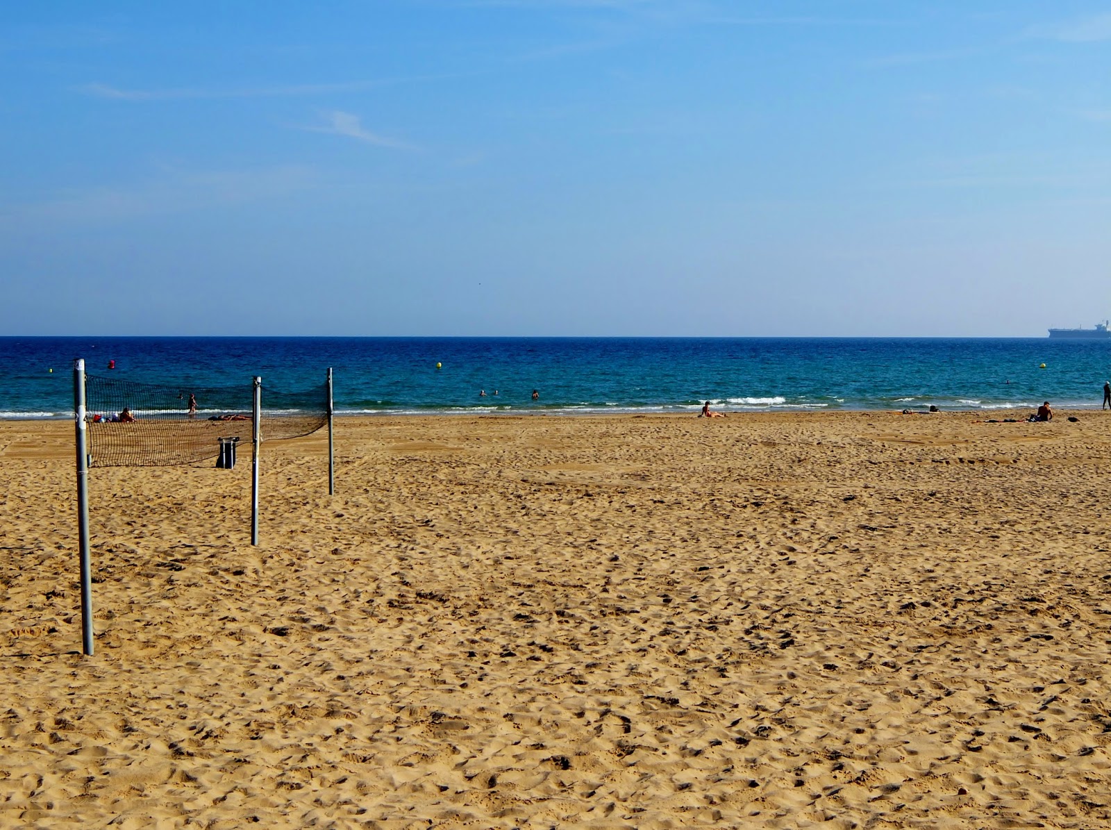 The public beach in Terragona