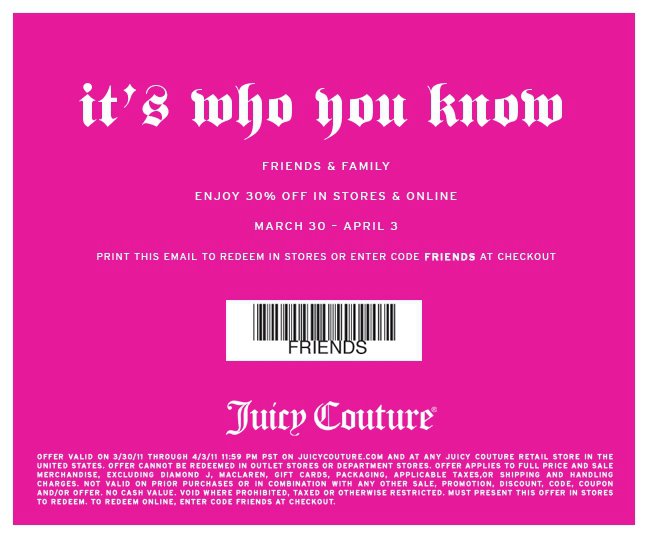 party city printable coupons 2011. Juicy Couture Coupons 2011;