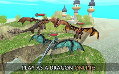 Download Game Dragon Sim Online: Be A Dragon Apk v4.0 (Mod Money/Unlocked) Update Terbaru 2016