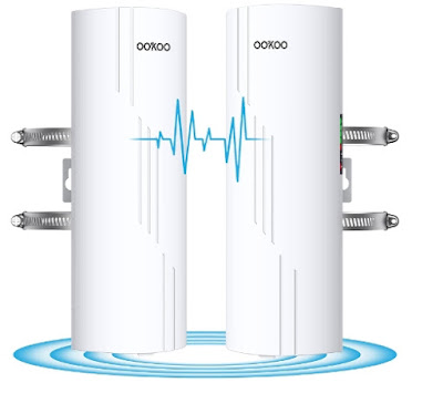 Review OOKOO CPE502 Outdoor 5.8G WiFi Bridge Point to Point