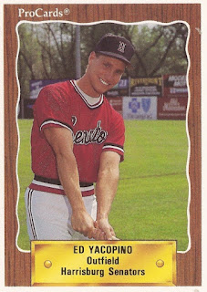 Ed Yacopino 1990 Harrisburg Senators card