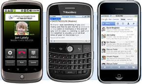 BlackBerry, iPhone, or Android