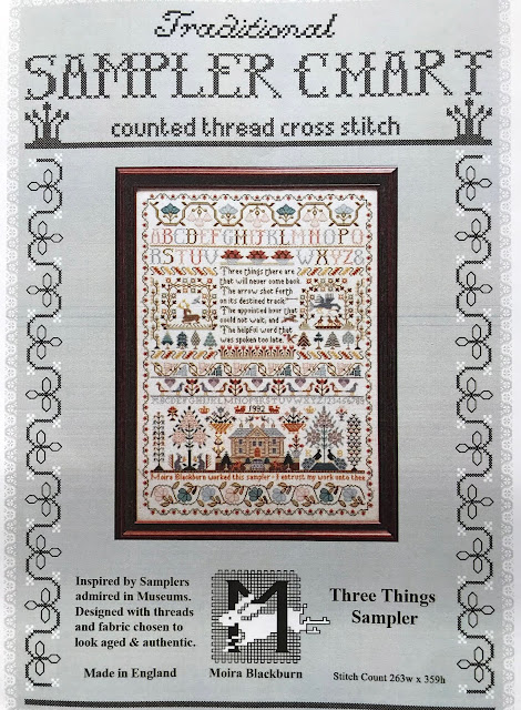 'Three Things Sampler' - design by Moire Blackburn 