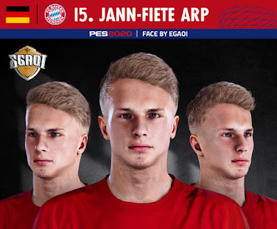 PES 2020 Faces Jann-Fiete Arp by EgaOi