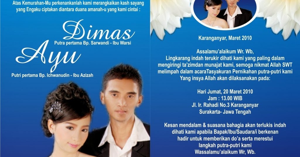 Contoh Kata Kata Surat Undangan Pernikahan « Contoh Surat Contoh Kata Kata Surat Undangan Pernikahan « Contoh Surat