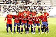 CLUB ATLÉTICO OSASUNA - Pamplona, Navarra, España - Temporada 2014-15 - Kodro, Raoul Loé, David García, Santamaría y Nekounam; Nino, De las Cuevas, Roberto Torres, Sisi, Javier Flaño y Unai García - ALBACETE BALOMPIÉ 2 (Cidoncha 2) CLUB ATLÉTICO OSASUNA 0 - 23/11/2014 - Liga de 2ª División, jornada 14 - Albacete, estadio Carlos Belmonte