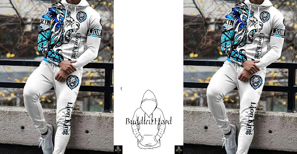 Men's Tracksuit Hoodies Set Graphic Patterned Letter 2 Piece Print Sports & Outdoor Casual Sports 3D Print Sportswear Basic Essential Hoodies Sweatshirts White Black Blue