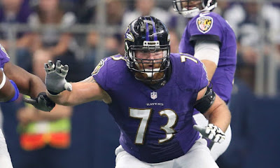 Marshall Yanda of the Baltimore Ravens