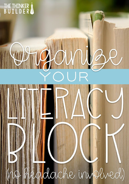 Take the headache out of organizing your literacy block. Step by step guidance to structure your time successfully! (A Blog Post from The Thinker Builder)