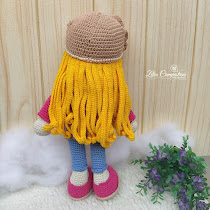 Boneca LILIKA em Amigurumi - Zélia Campestrini Artes em Crochê