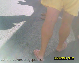 milf candid muscular calves